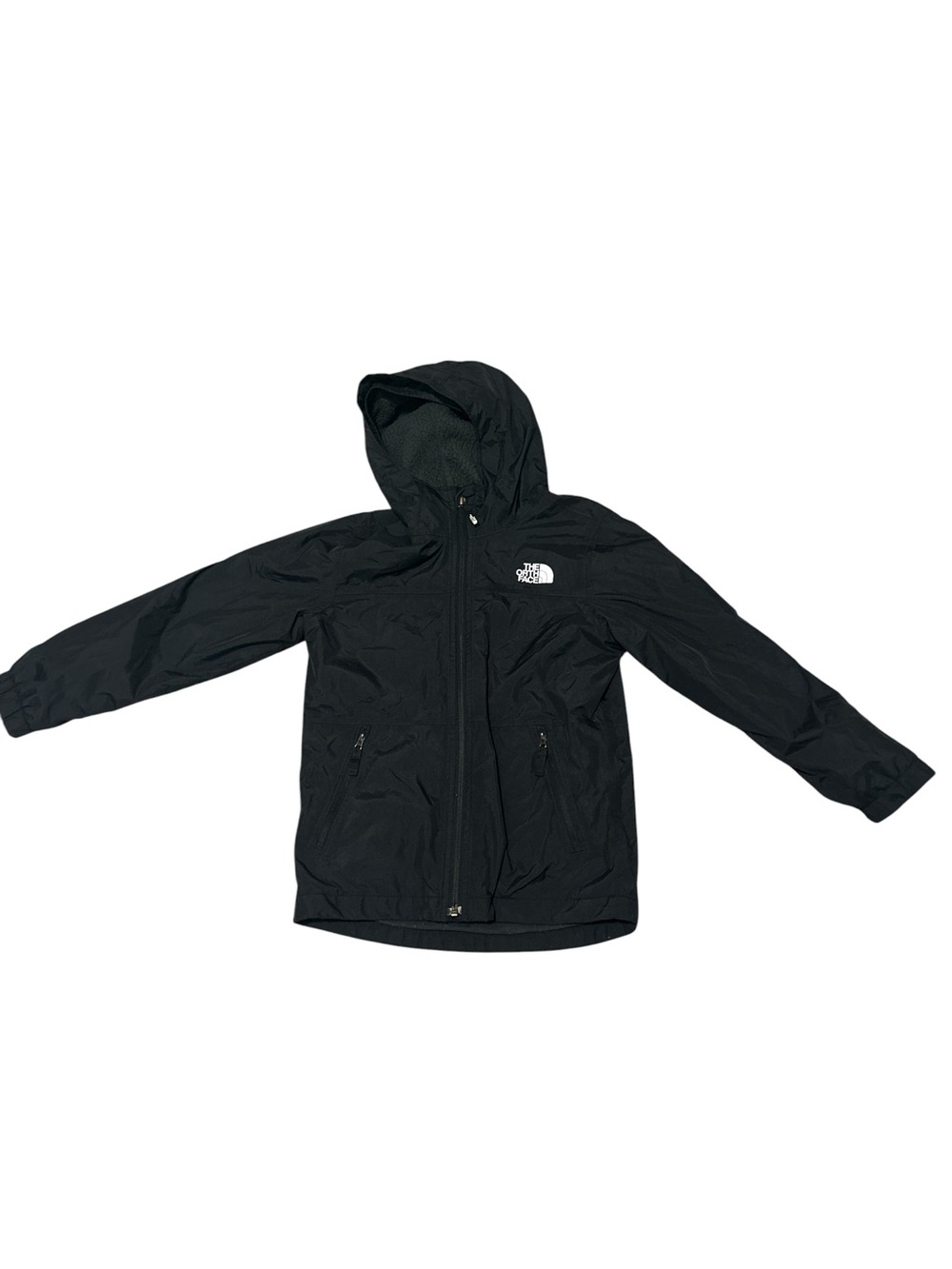The North Face Kids Hooded Jacket Black Long Sleeves - Picture 3 of 6